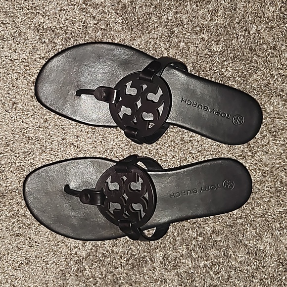 Tory Burch Perfectly Black Women's Sandals - Picture 1 of 5